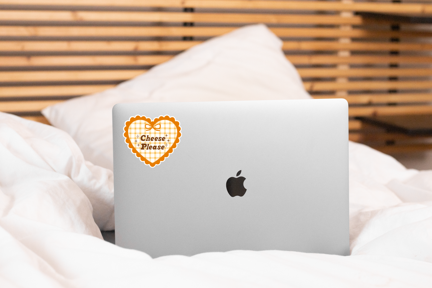Cheese Please Sticker - coquette, heart, shop, shack, snack
