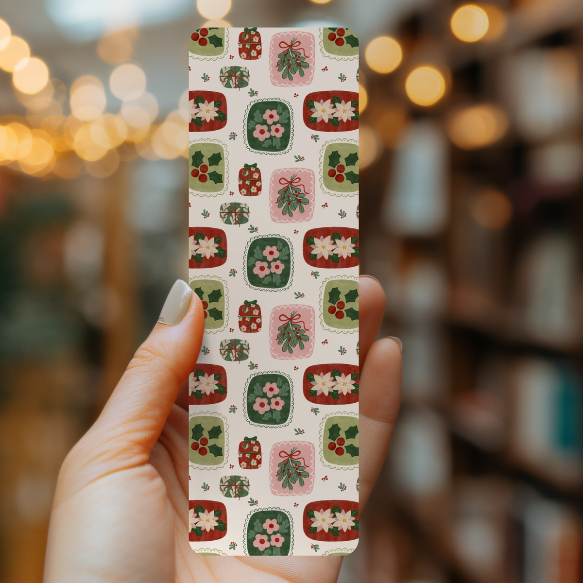 Home For The Holidays Bookmark | Vintage Christmas