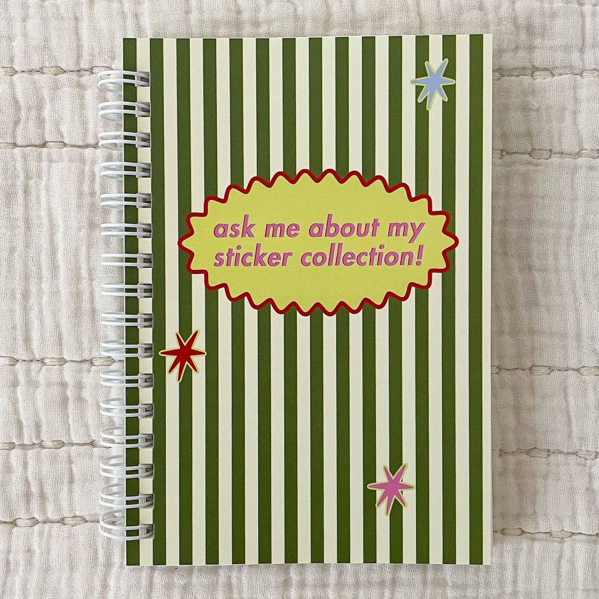 Pocket Sticker Book: Green/White