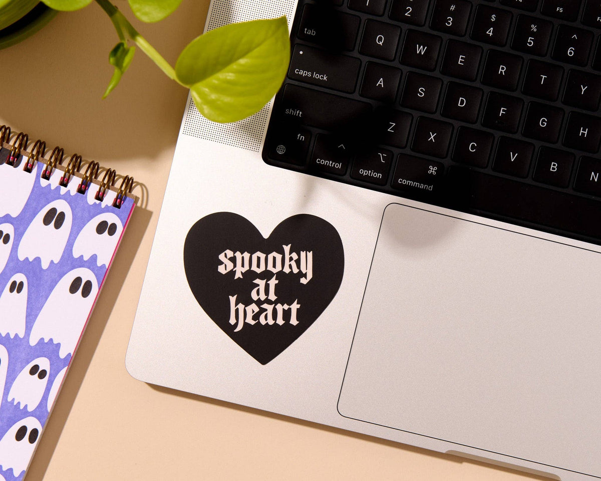 Vinyl Sticker by Your Gal Kiwi—Spooky At Heart (Goth, Black)