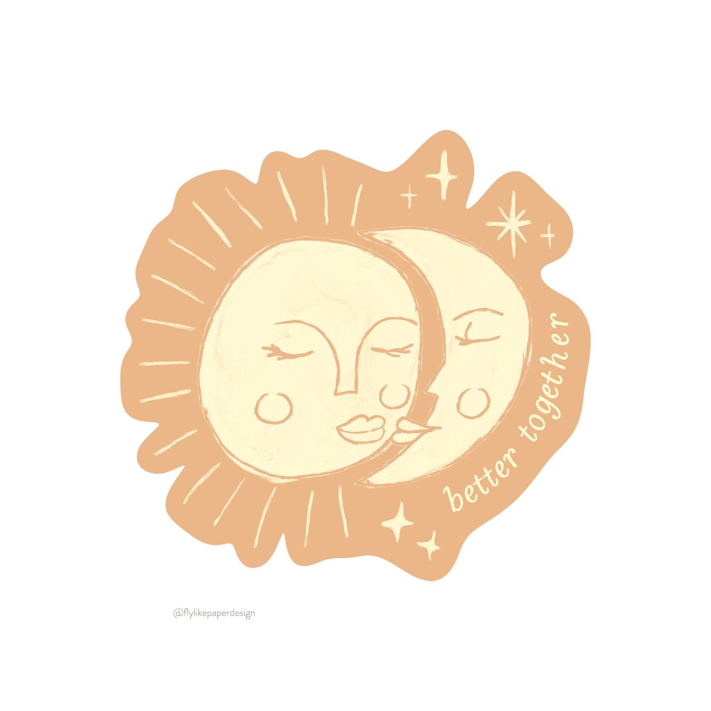 Better Together Sun & Moon Sticker