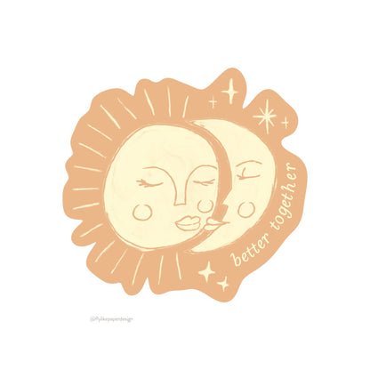 Better Together Sun & Moon Sticker