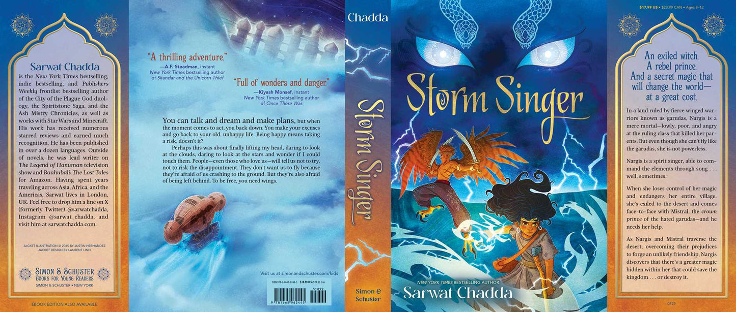 Storm Singer by Sarwat Chadda: Hardcover; 368 pages / English