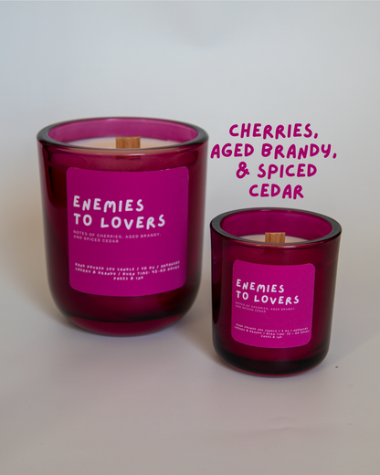 Enemies to Lovers: Cherry & Brandy Candle: 3 OZ