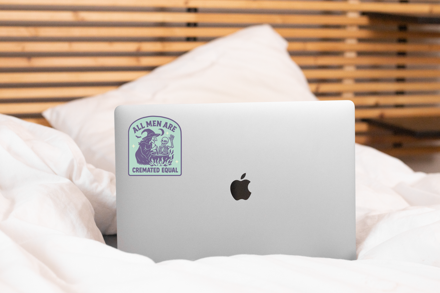 All Men are Cremated Equal Sticker - feminist, witch, women