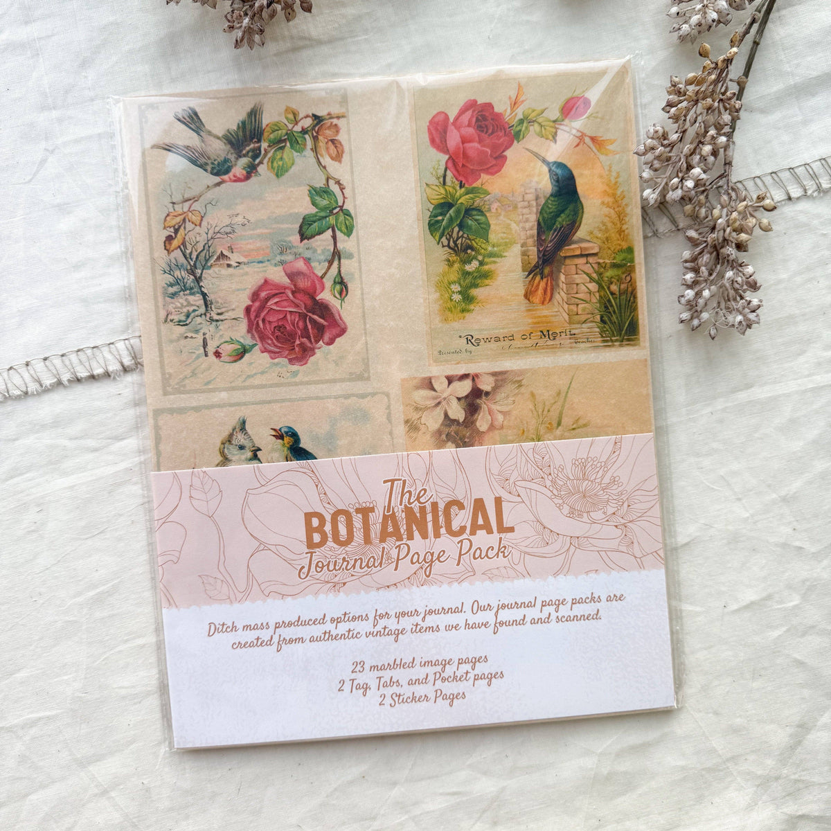 Junk Journal Page Pack- Floral