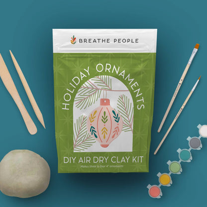Holiday Ornament Air Dry Clay Kit | DIY Christmas Craft