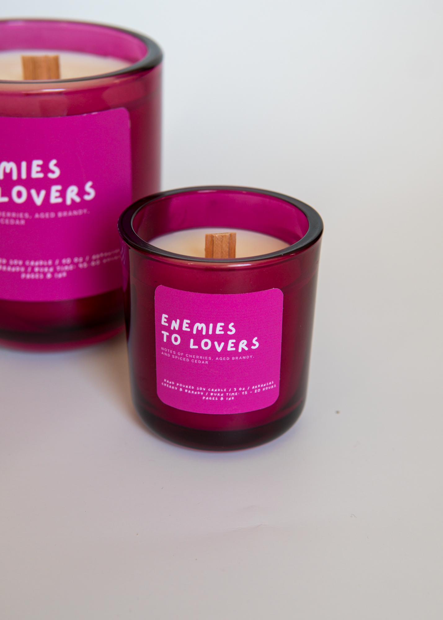 Enemies to Lovers: Cherry & Brandy Candle: 3 OZ
