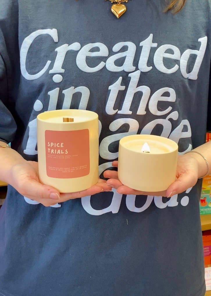 Spice Trials: Pumpkin Spice & Caramel Candle: 12oz