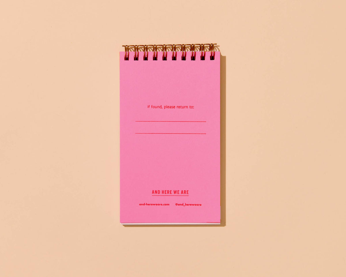 Letterpress Small Spiral Notebook—Ghosts, Ghouls (Halloween)