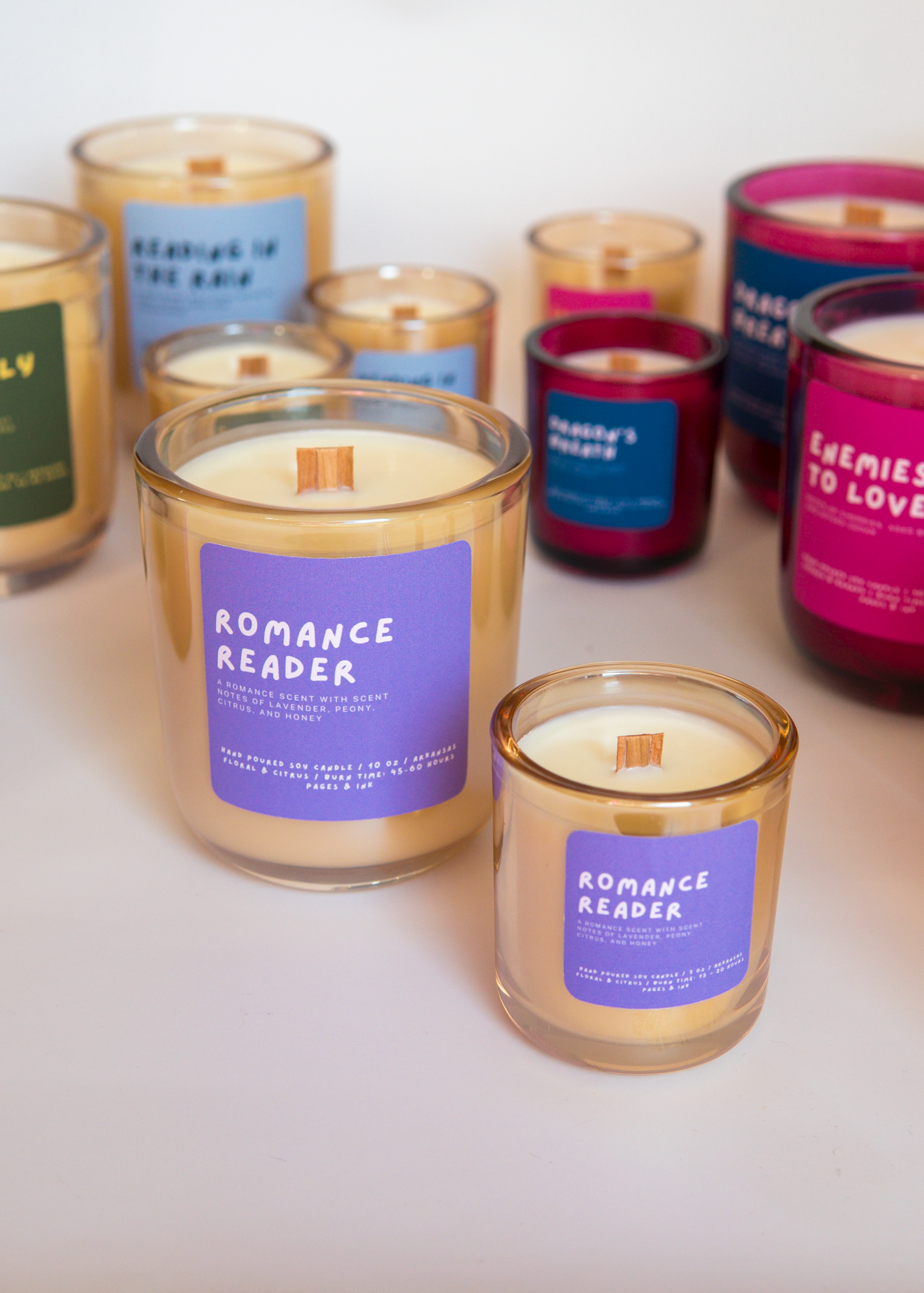 Romance Reader: Citrus & Floral Candle: 3 OZ