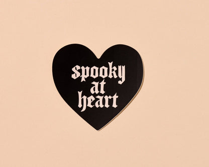 Vinyl Sticker by Your Gal Kiwi—Spooky At Heart (Goth, Black)