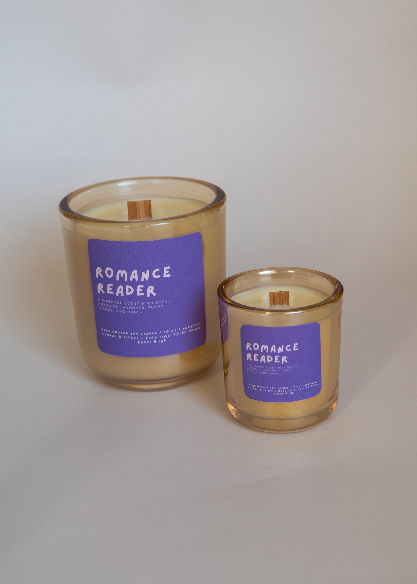 Romance Reader: Citrus & Floral Candle: 3 OZ