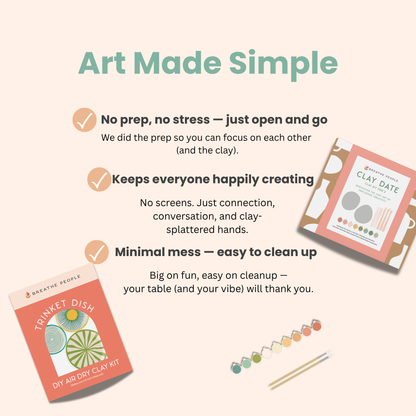 Holiday Ornament Air Dry Clay Kit | DIY Christmas Craft