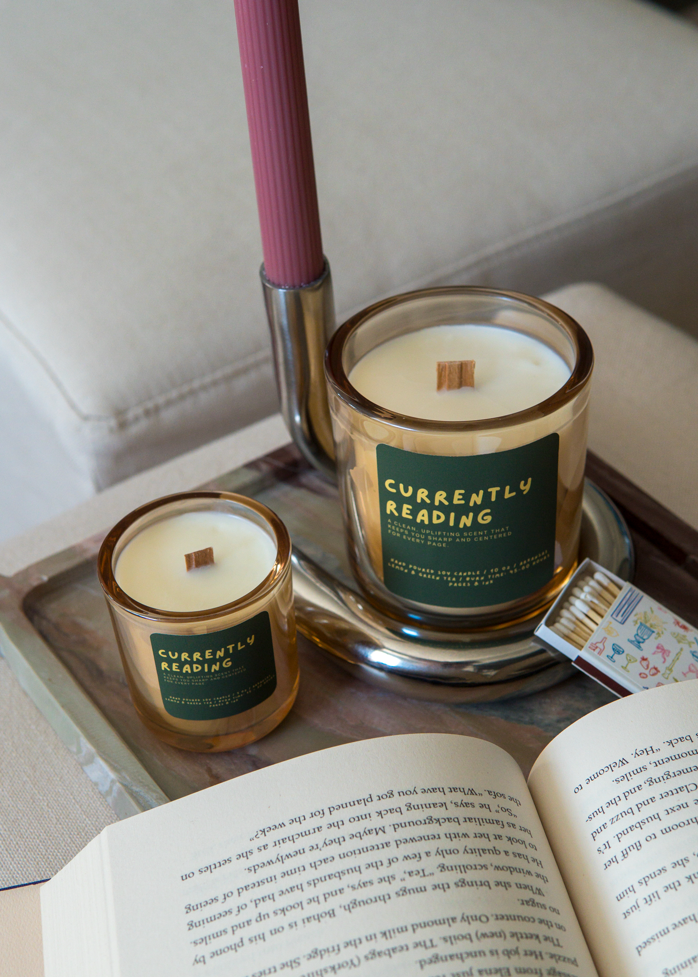 Currently Reading: Lemon & Green Tea Candle: 3 OZ