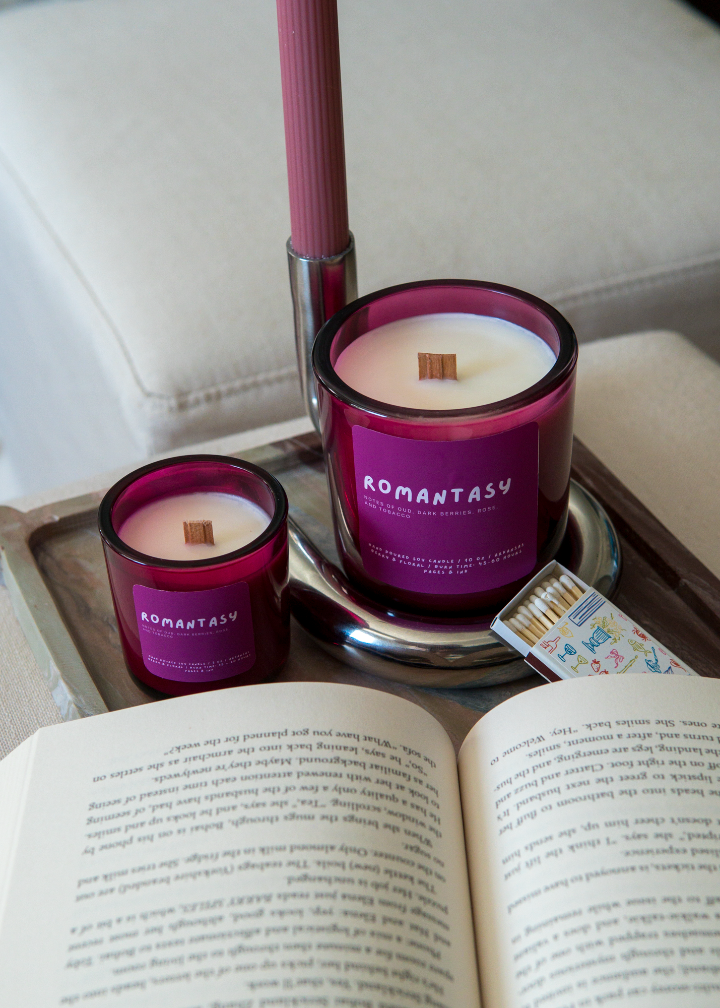 Romantasy: Berries & Tobacco Candle: 3 OZ