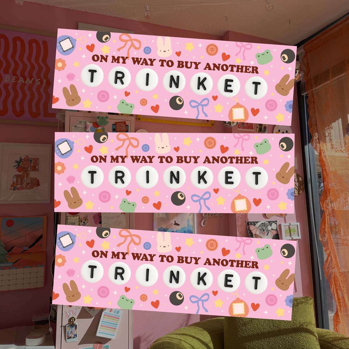 Buying a Trinket MAGNETIC Bumper Sticker