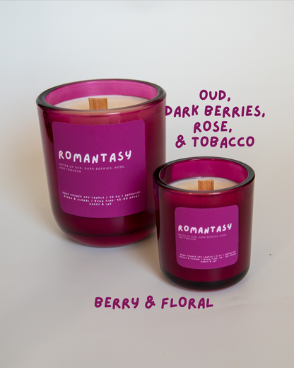 Romantasy: Berries & Tobacco Candle: 3 OZ
