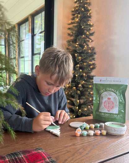 Holiday Ornament Air Dry Clay Kit | DIY Christmas Craft
