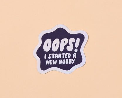 Holographic Vinyl Sticker by Your Gal Kiwi—Oops New Hobby