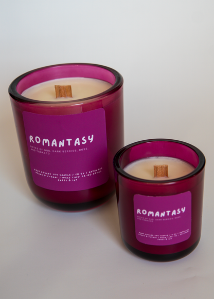 Romantasy: Berries & Tobacco Candle: 3 OZ