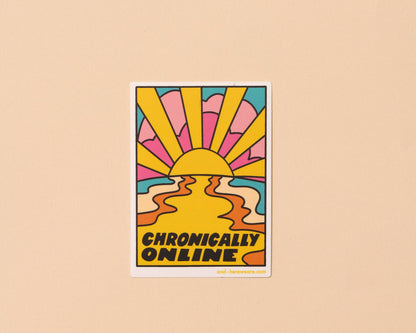Vinyl Sticker by Your Gal Kiwi—Chronically Online