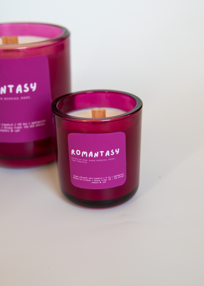 Romantasy: Berries & Tobacco Candle: 3 OZ