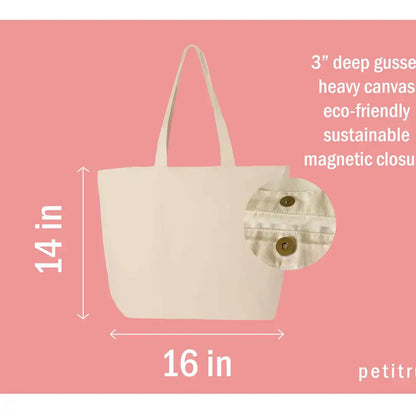 EMBROIDERED Tote Bag Canvas Feminism Women's Rights Totes