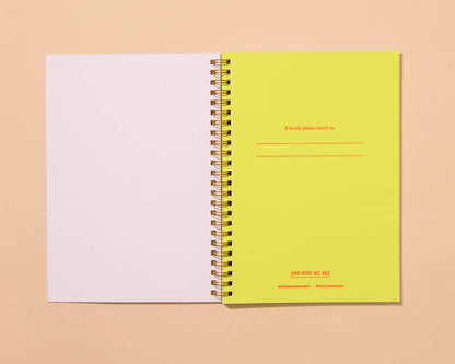Letterpress A5 Spiral Notebook—Diet Soda (Modern, Warhol)