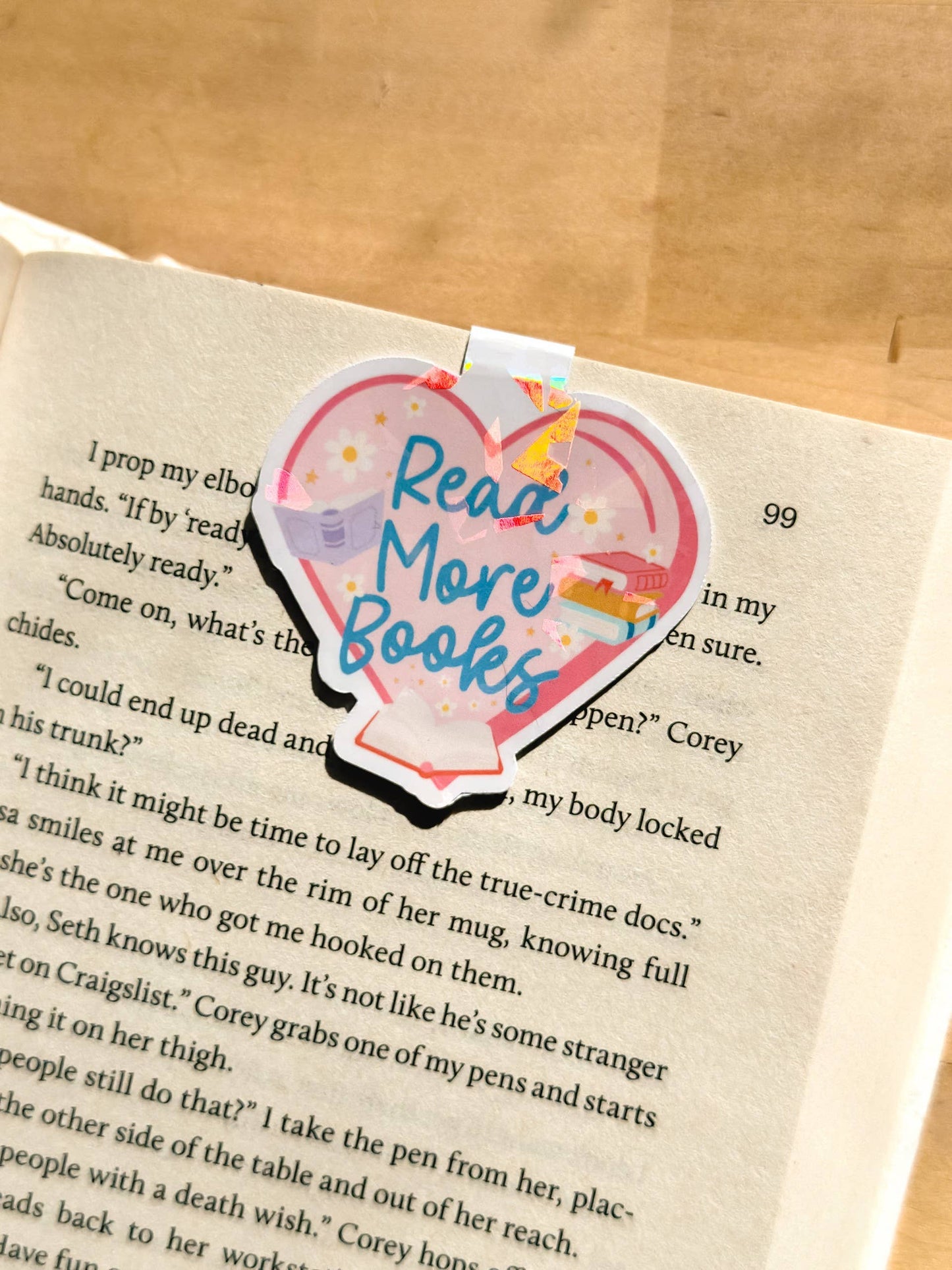 Read More Books Magnetic Bookmark
