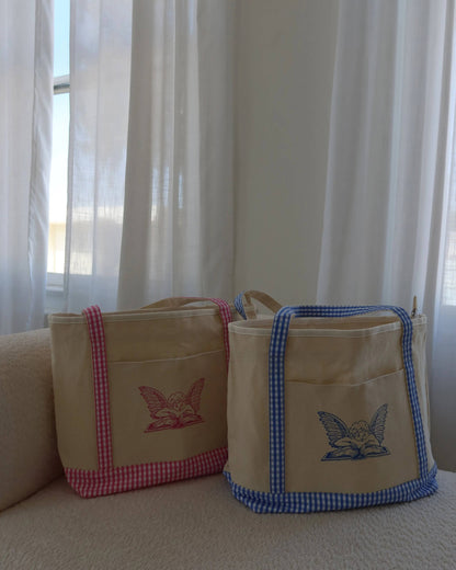 The Lover Gingham Tote Bag