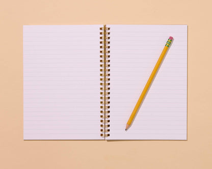 Letterpress A5 Spiral Notebook—Hot Dogs (Modern, Summer)