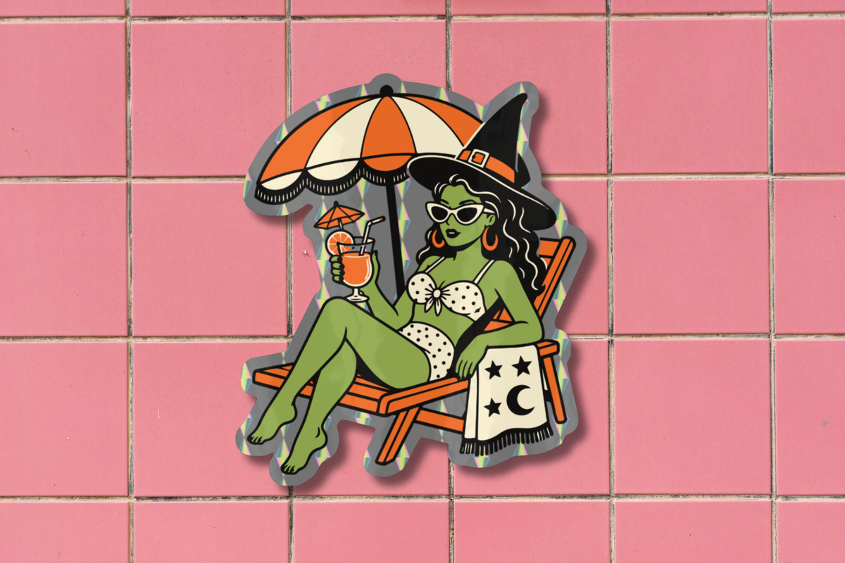 Summerween Witch Sticker