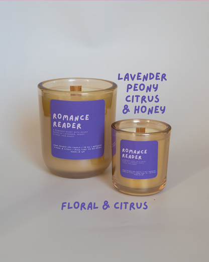 Romance Reader: Citrus & Floral Candle: 3 OZ