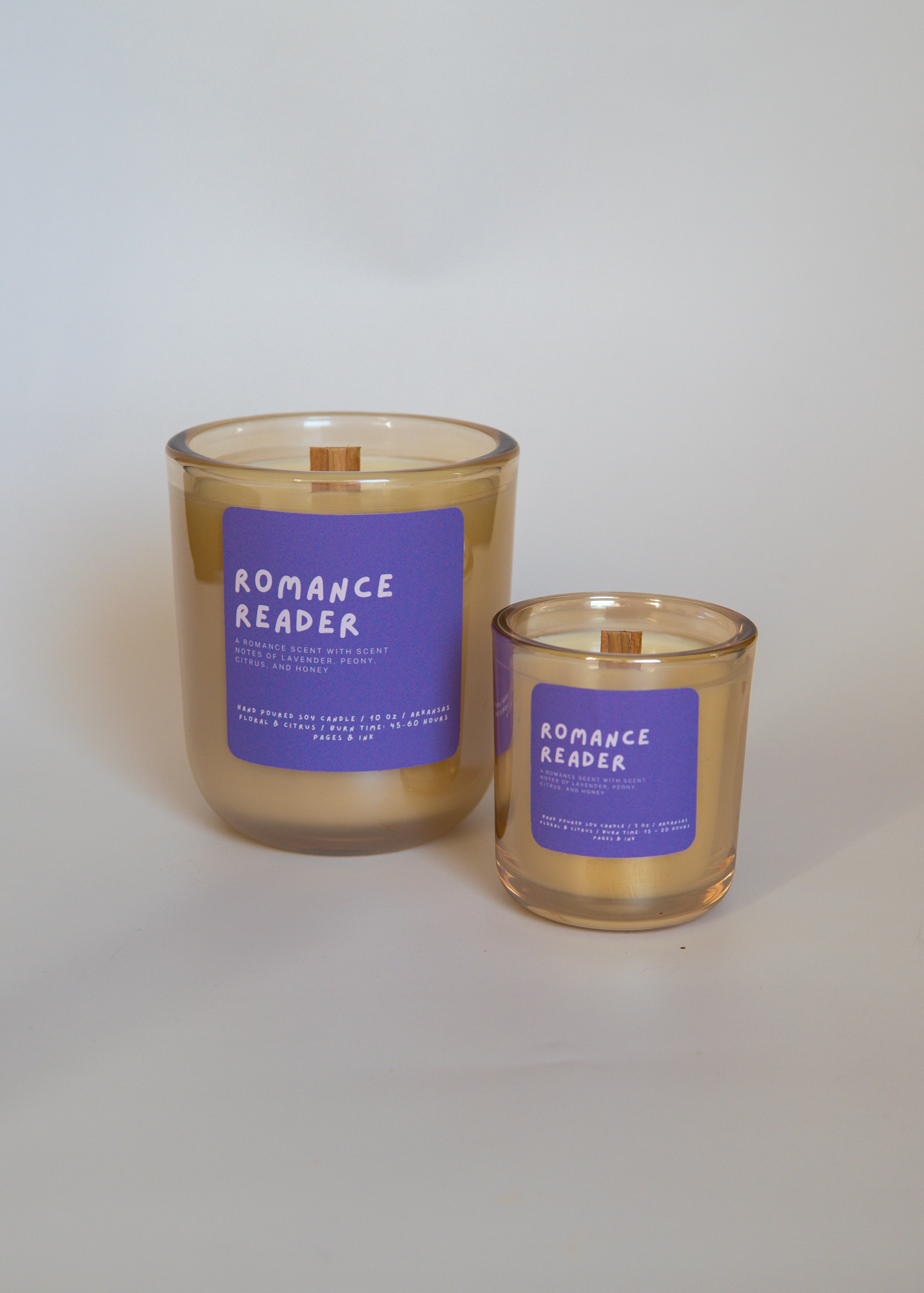 Romance Reader: Citrus & Floral Candle: 3 OZ