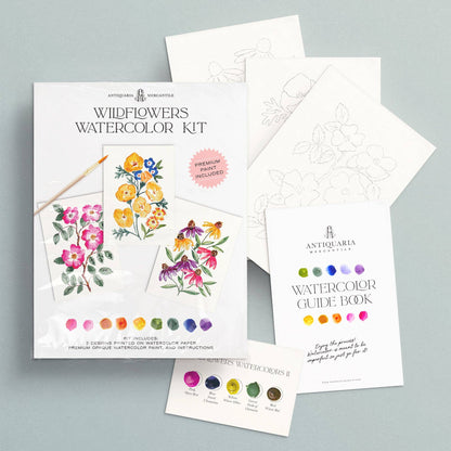 Watercolor Painting Kit : Wildflowers No1