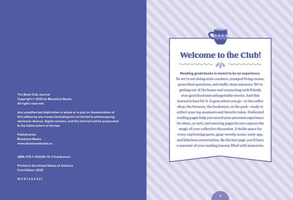 Book Club Journal by Sophie Parker: Paper Over Board; 224 pages / English
