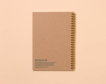 Letterpress A5 Lined Spiral Notebook—Macaroni and Cheese