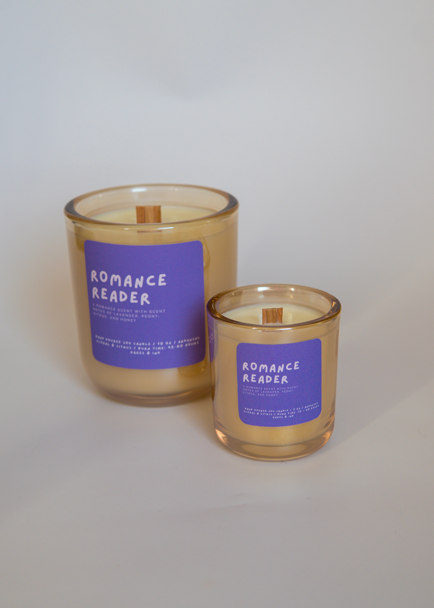 Romance Reader: Citrus & Floral Candle: 3 OZ