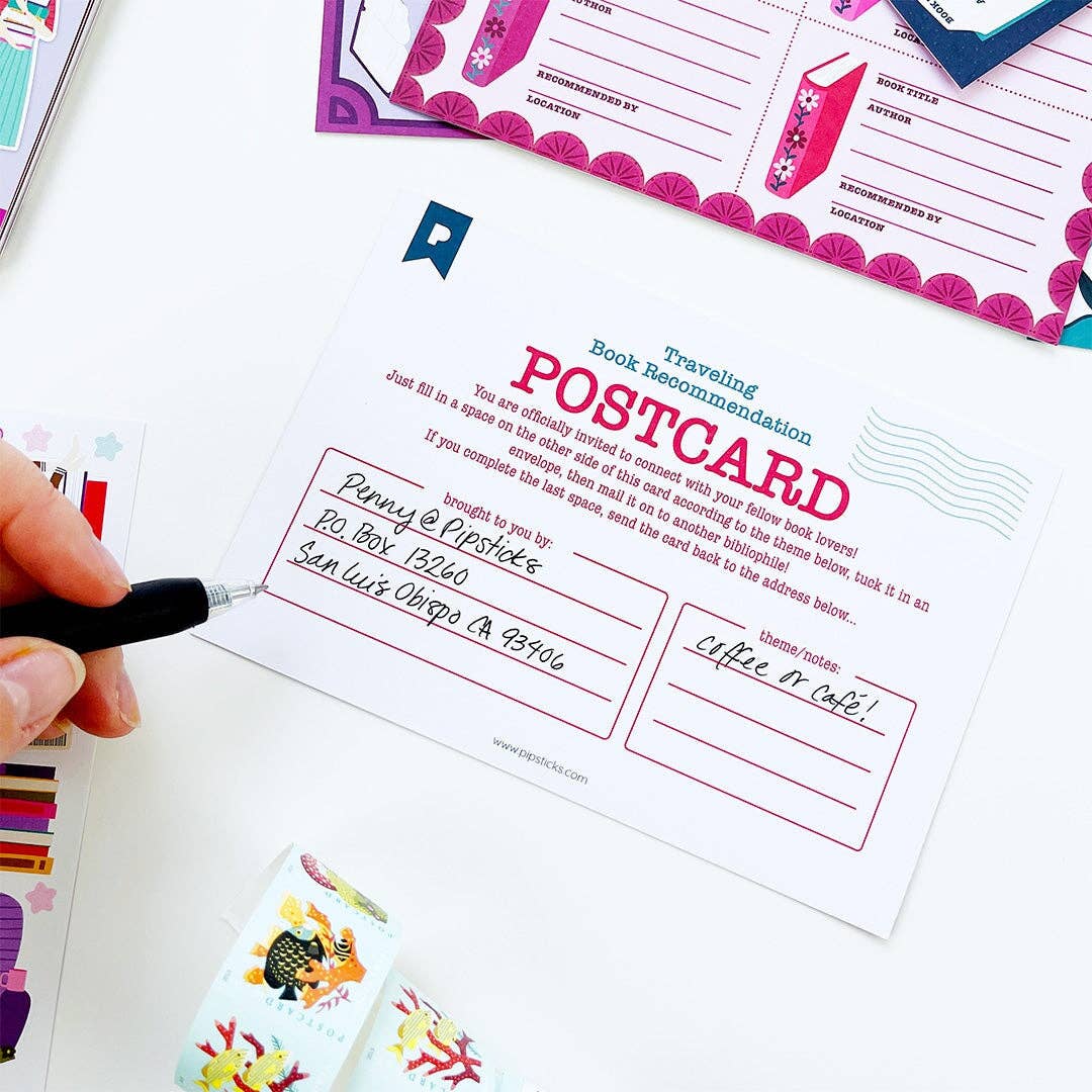 Reading Recs Traveling Postcard Book