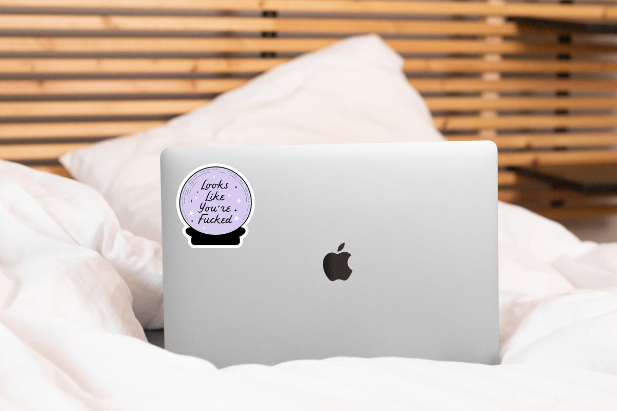 Looks Like You're Fucked Sticker - magic, cute, funny, witch