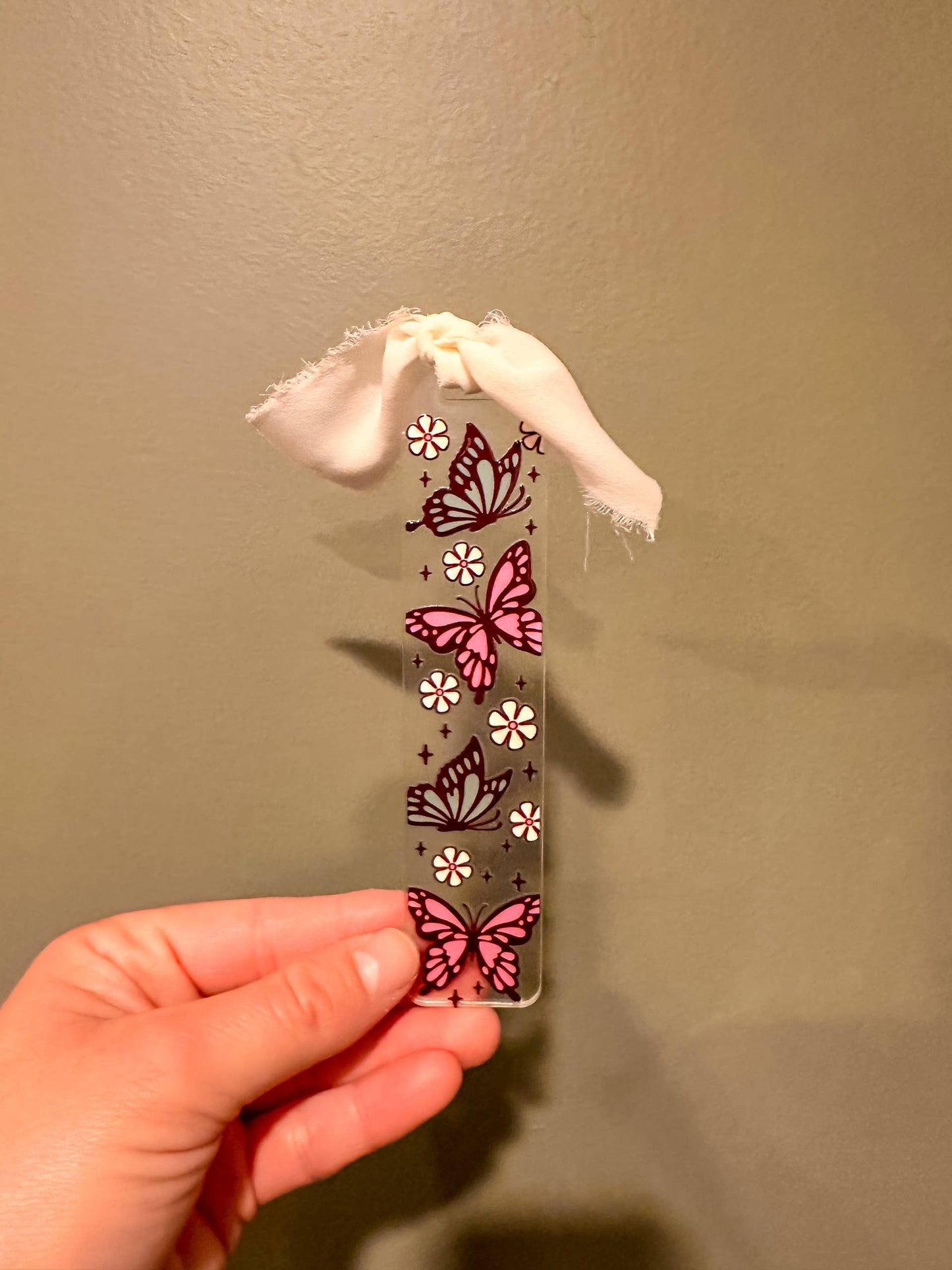 Vintage Butterfly Acrylic Bookmark