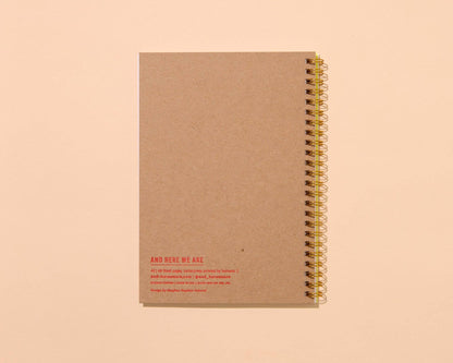 Letterpress A5 Spiral Notebook—Hot Dogs (Modern, Summer)