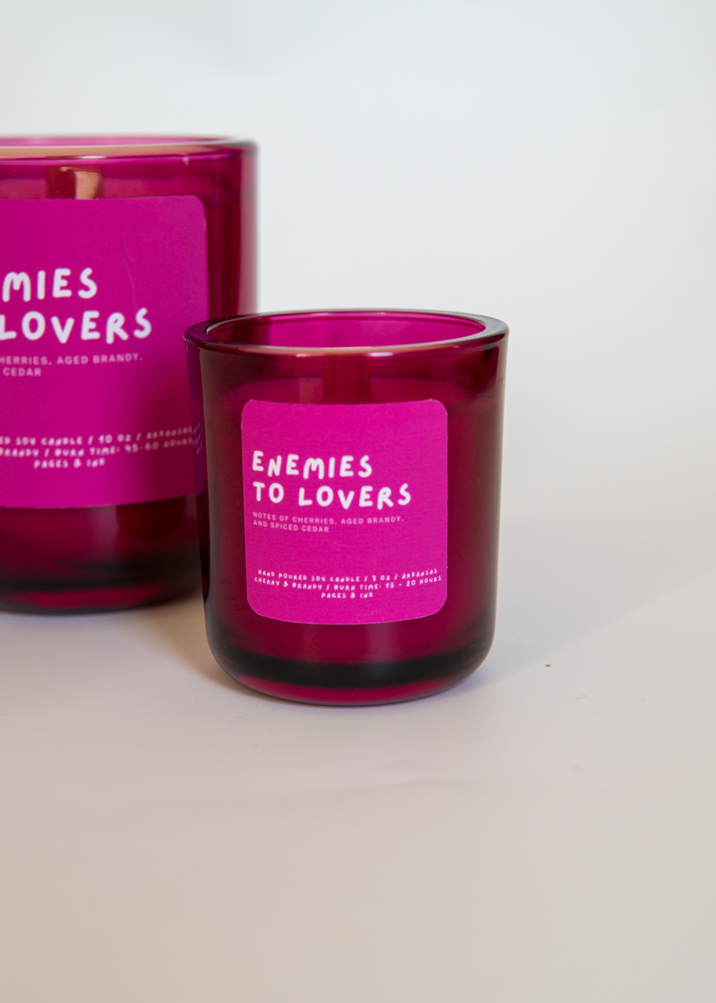 Enemies to Lovers: Cherry & Brandy Candle: 3 OZ