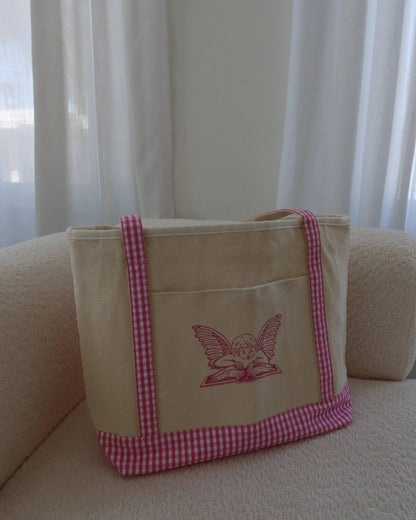 The Lover Gingham Tote Bag