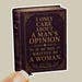 Bookish Feminist Quote Sticker – Vintage Hardcover Book Design (Waterproof Vinyl): 1.5 x 2.5 inches