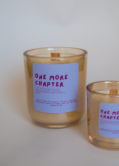 One More Chapter: Lavender & Vanilla Candle: 3 OZ