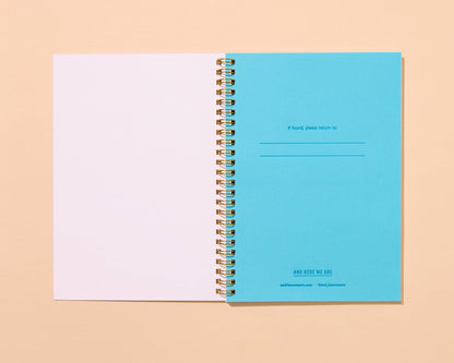 Letterpress A5 Lined Spiral Notebook—Macaroni and Cheese