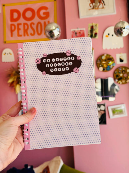 Polka Dot Buttons Sticker Book